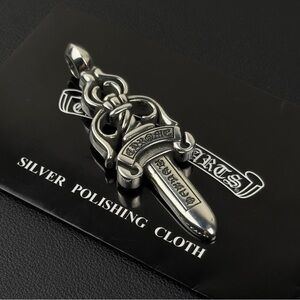 Chrome Hearts Large Dagger Pendant For Necklace 925 Silver